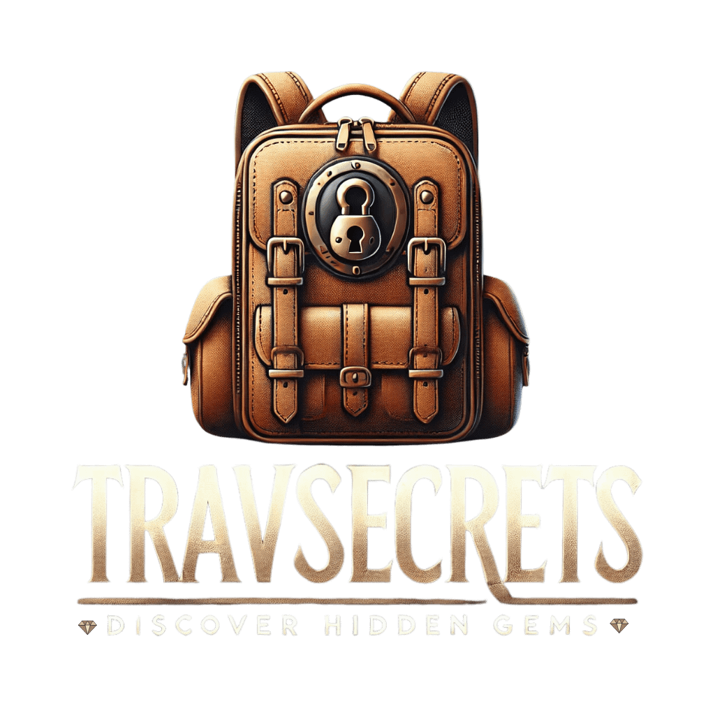 TravSecrets Logo - Backpack Over Words